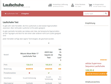 Tablet Screenshot of laufschuhe-test.org